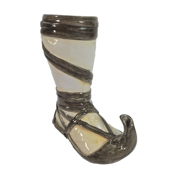 Mastroianni Arpino Curled-Toe Sandal Shoe Ceramic Miniature Vase Vintage Italian - Picture 2 of 9